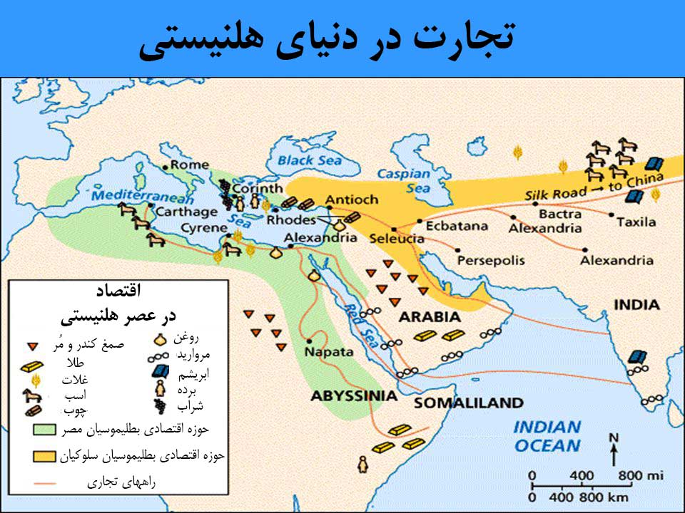 دنیای تجارت در دوران هلنیستی و جاده ابریشم